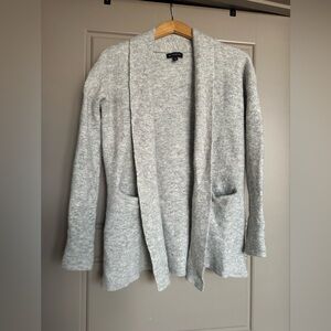 Banana Republic Open Cardigan, Grey, Women’s Size M, Merino Wool Alpaca Blend